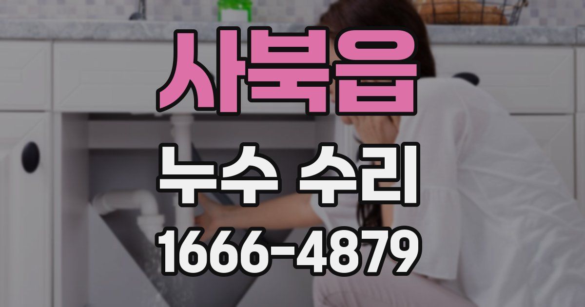 사북읍 누수 수리