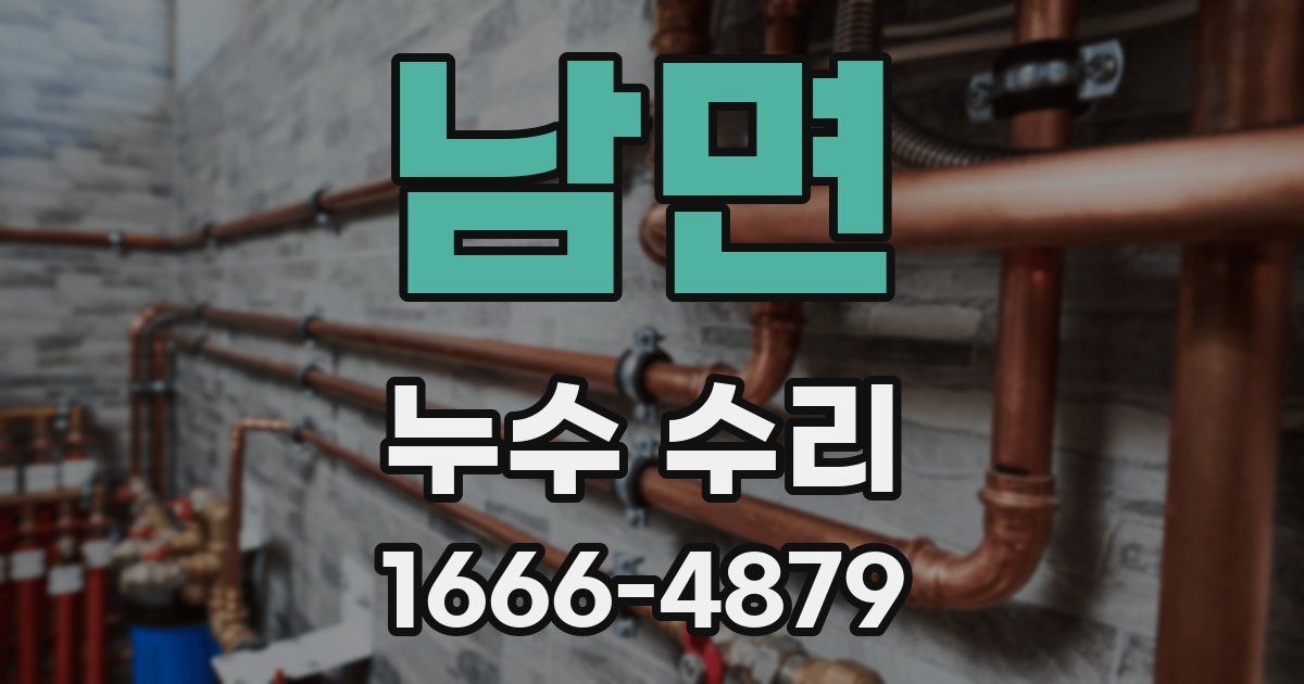 남면 누수 수리