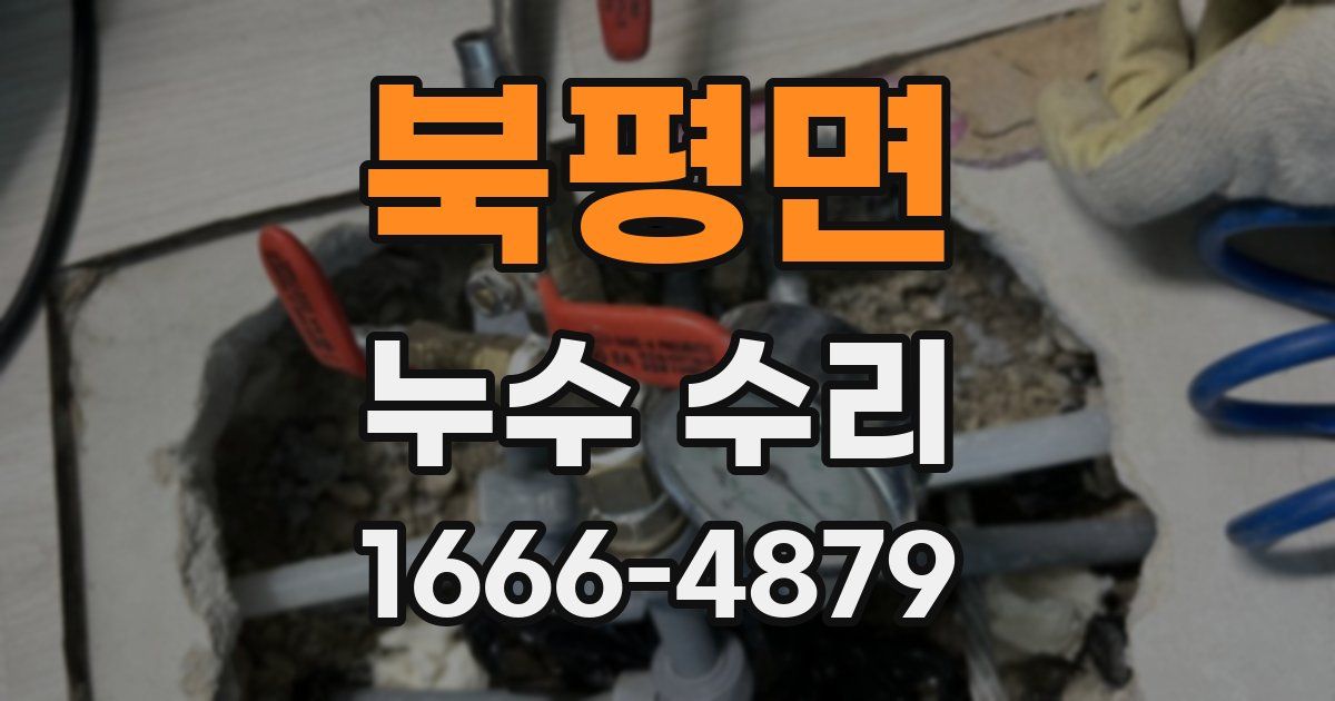 북평면 누수 수리