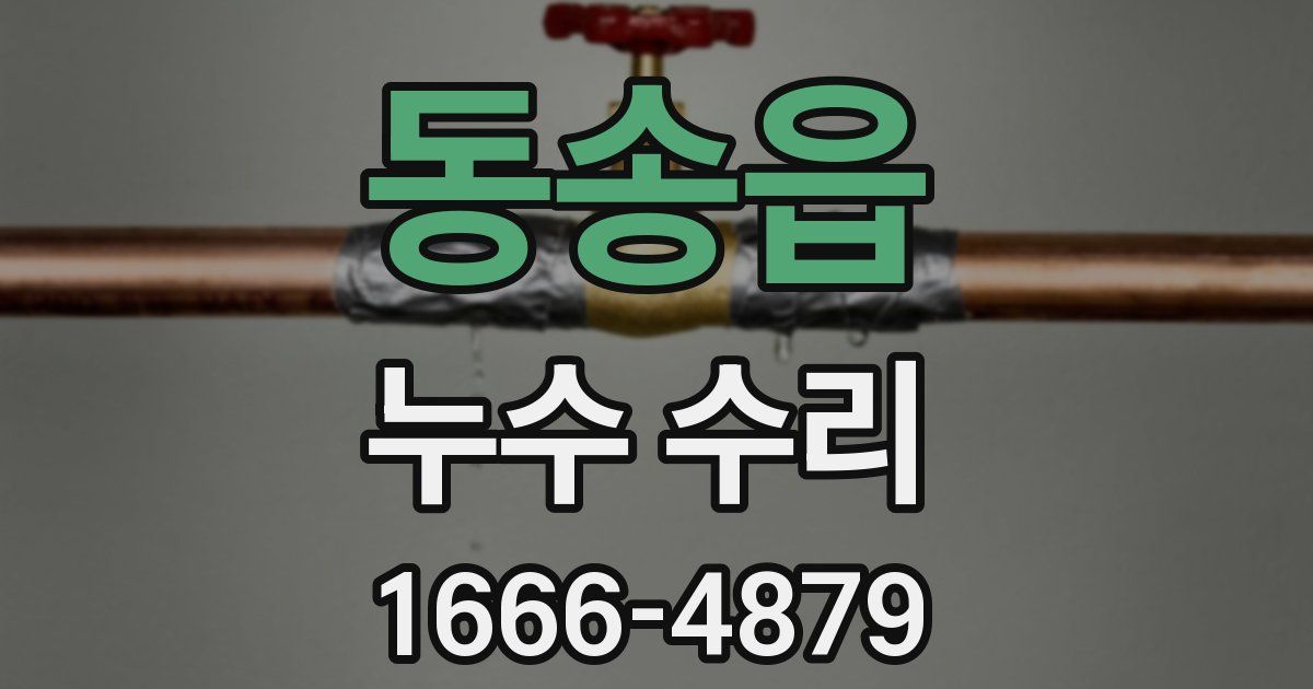 동송읍 누수 수리