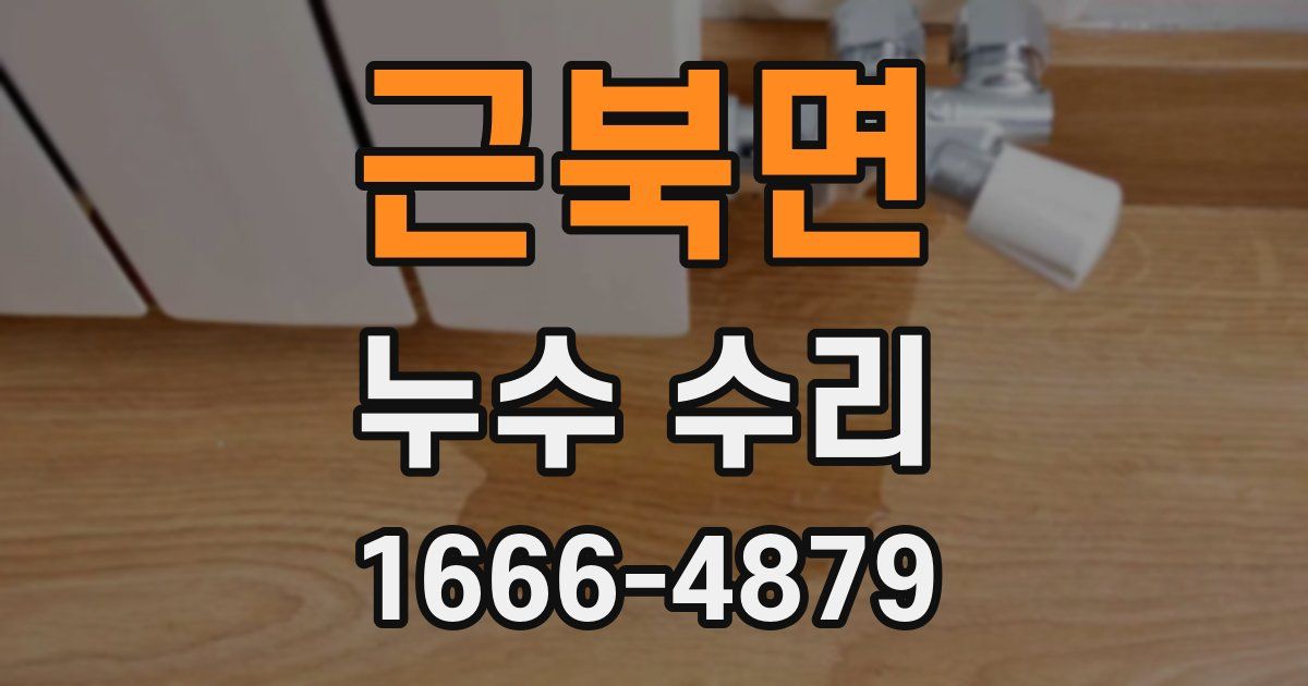 근북면 누수 수리