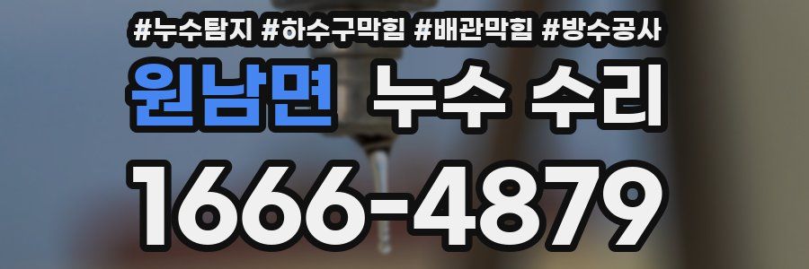 원남면 누수 수리