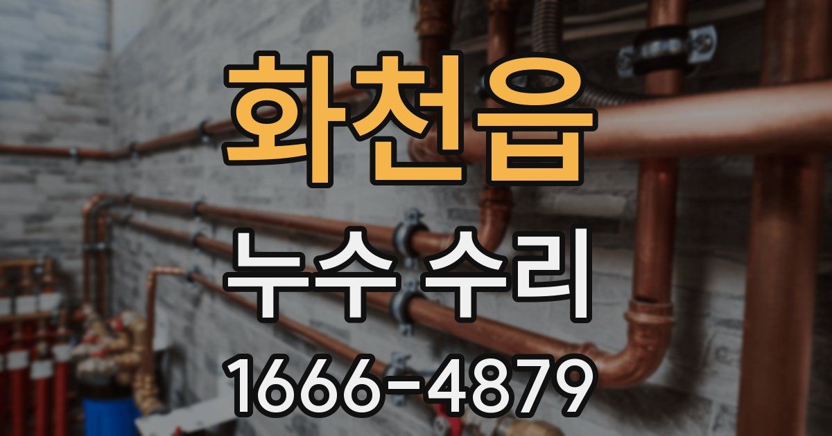 화천읍 누수 수리