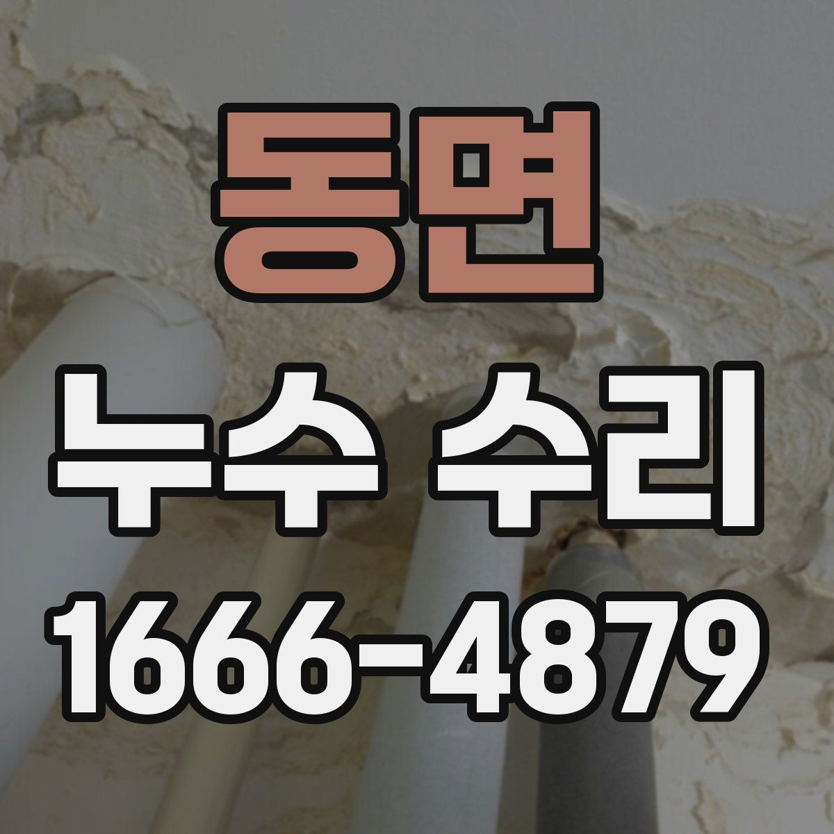 동면 누수 수리