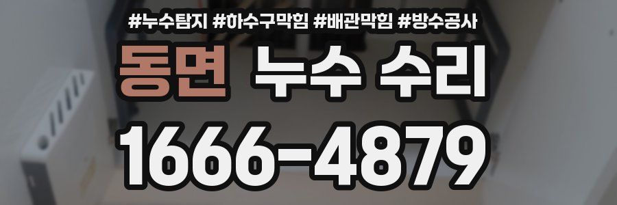 동면 누수 수리