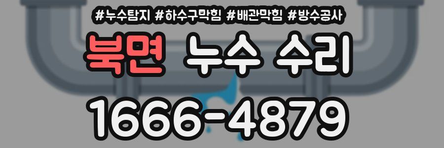 북면 누수 수리