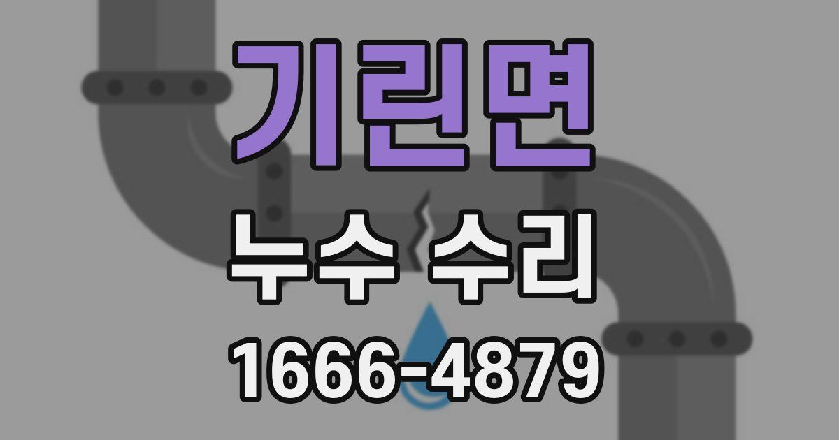 기린면 누수 수리