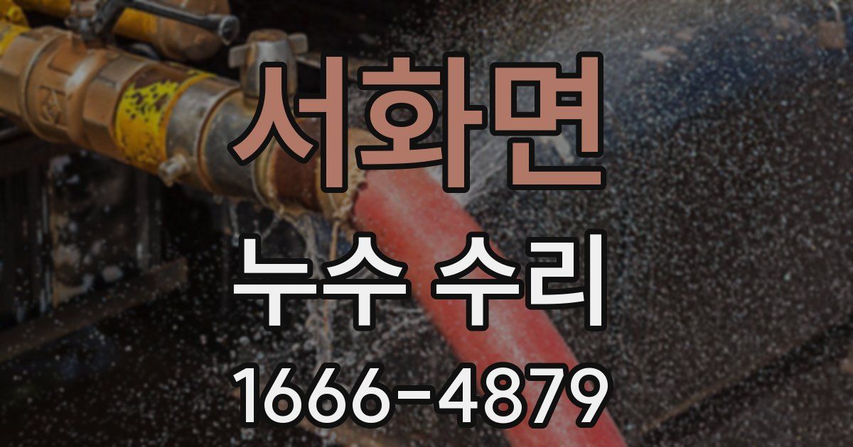 서화면 누수 수리
