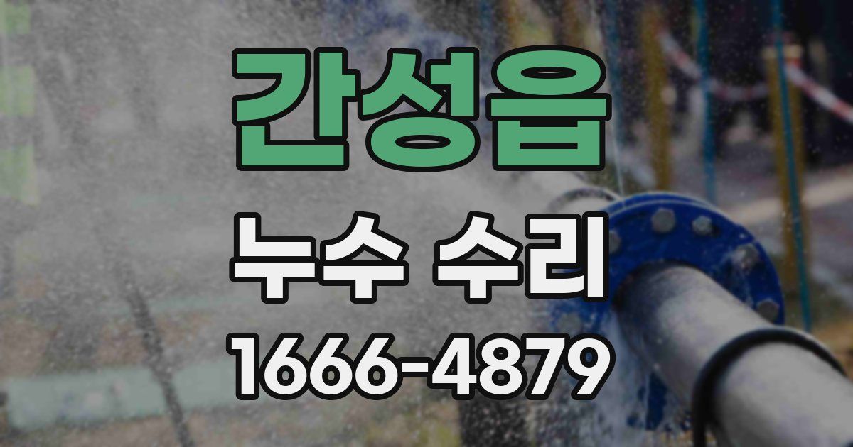 간성읍 누수 수리