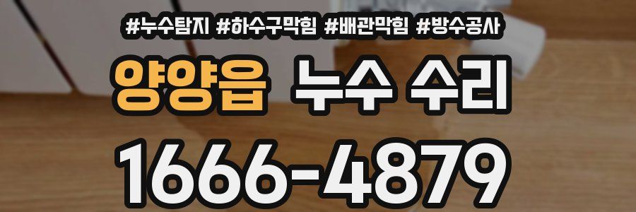 양양읍 누수 수리