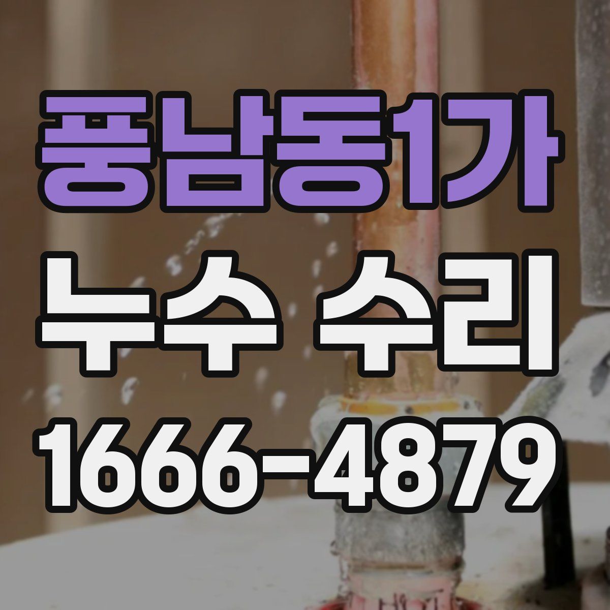 풍남동1가 누수 수리