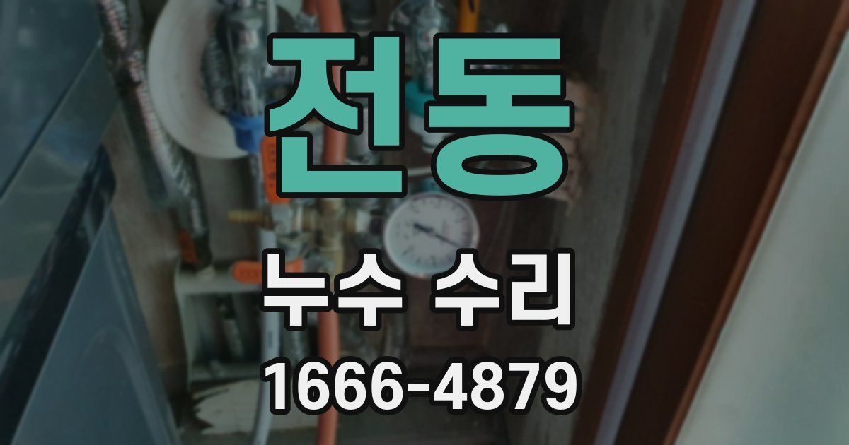 전동 누수 수리