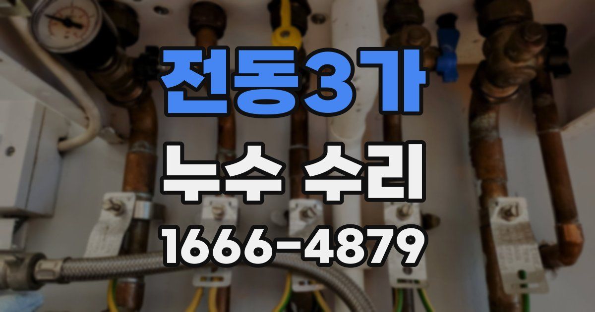 전동3가 누수 수리