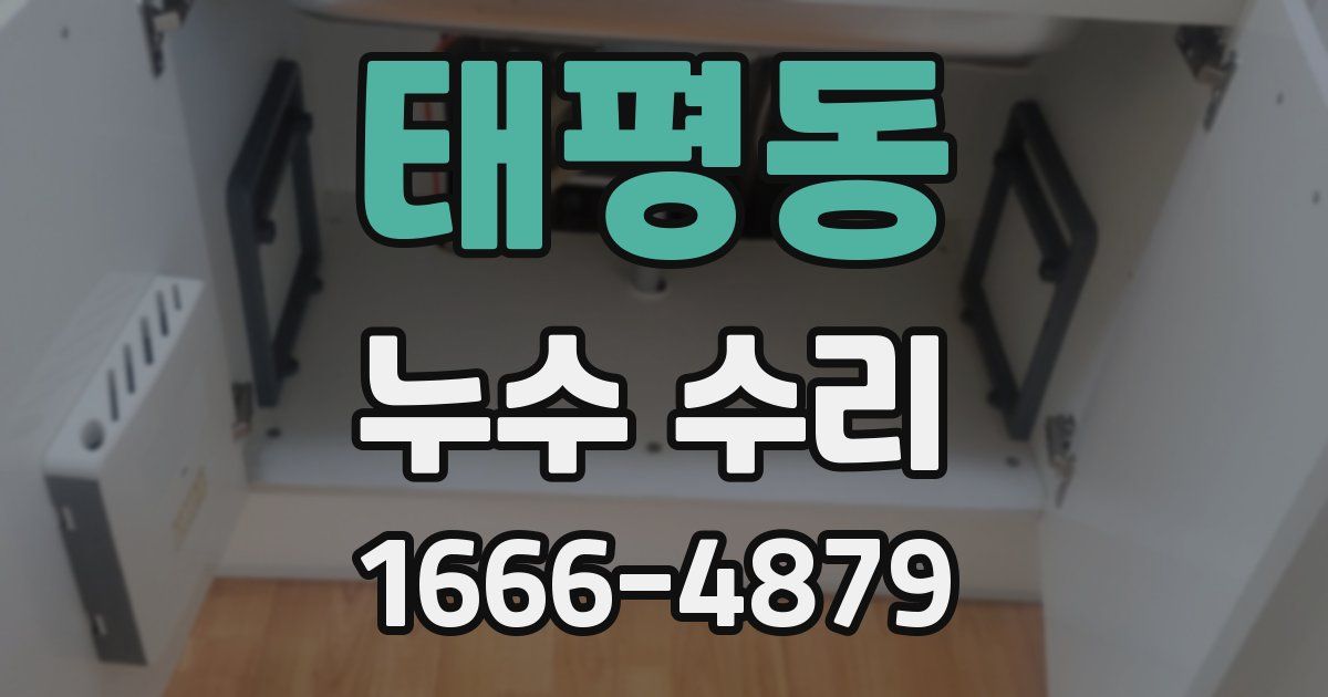 태평동 누수 수리