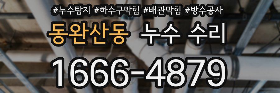 동완산동 누수 수리