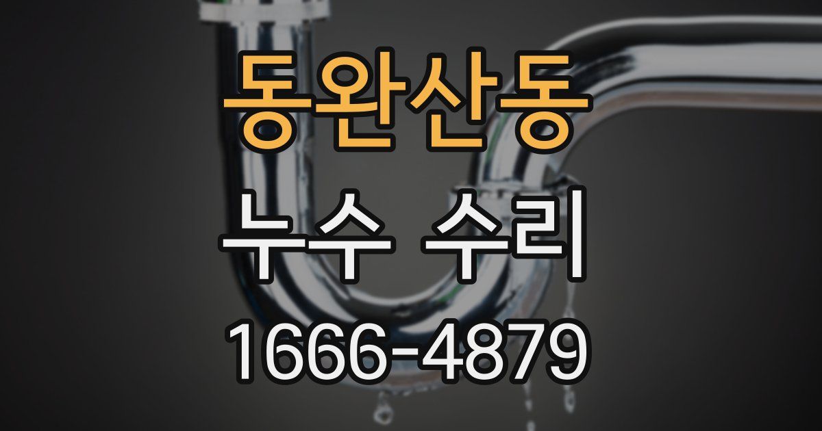 동완산동 누수 수리