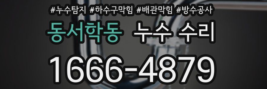 동서학동 누수 수리