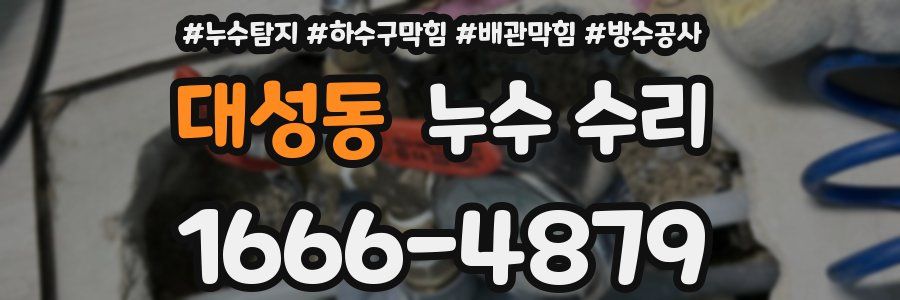 대성동 누수 수리