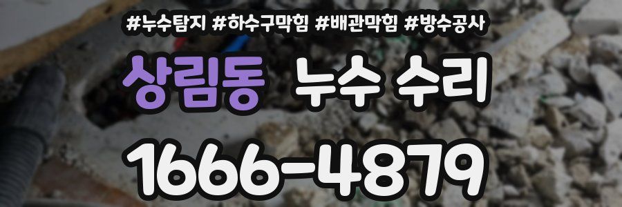 상림동 누수 수리