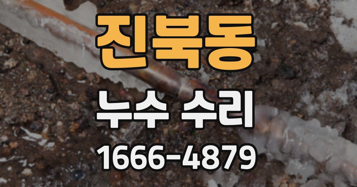 진북동 누수 수리