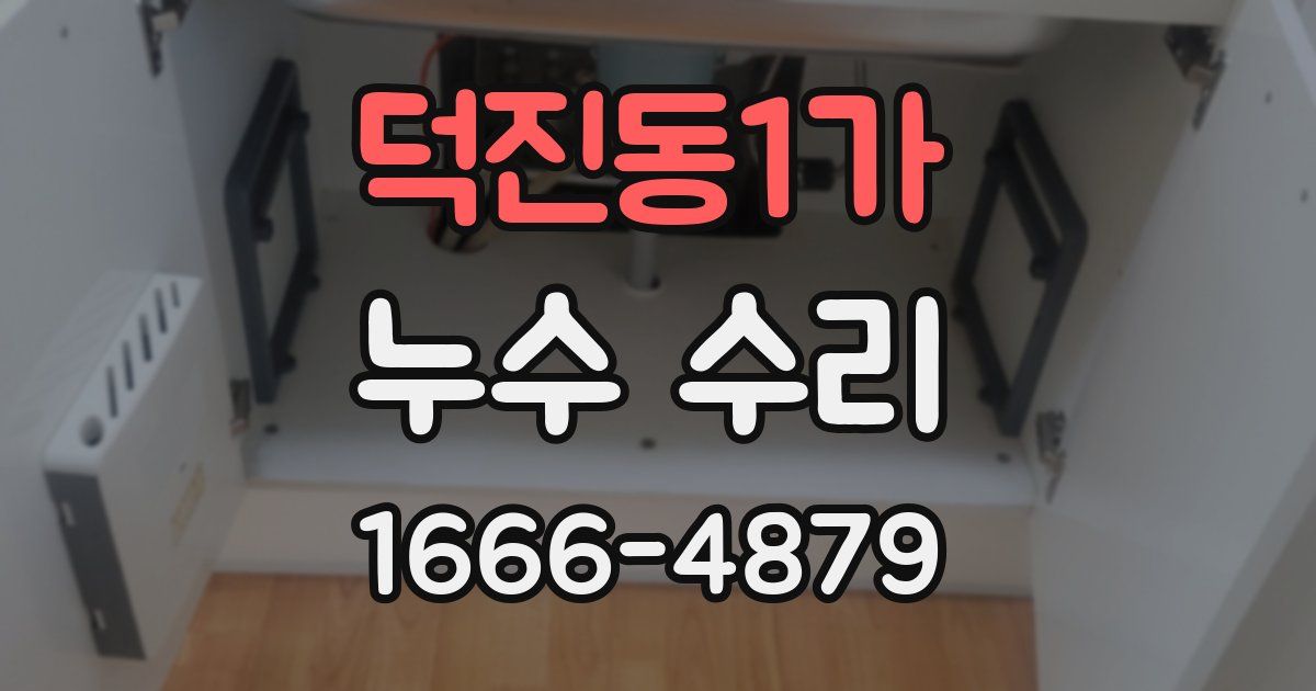 덕진동1가 누수 수리