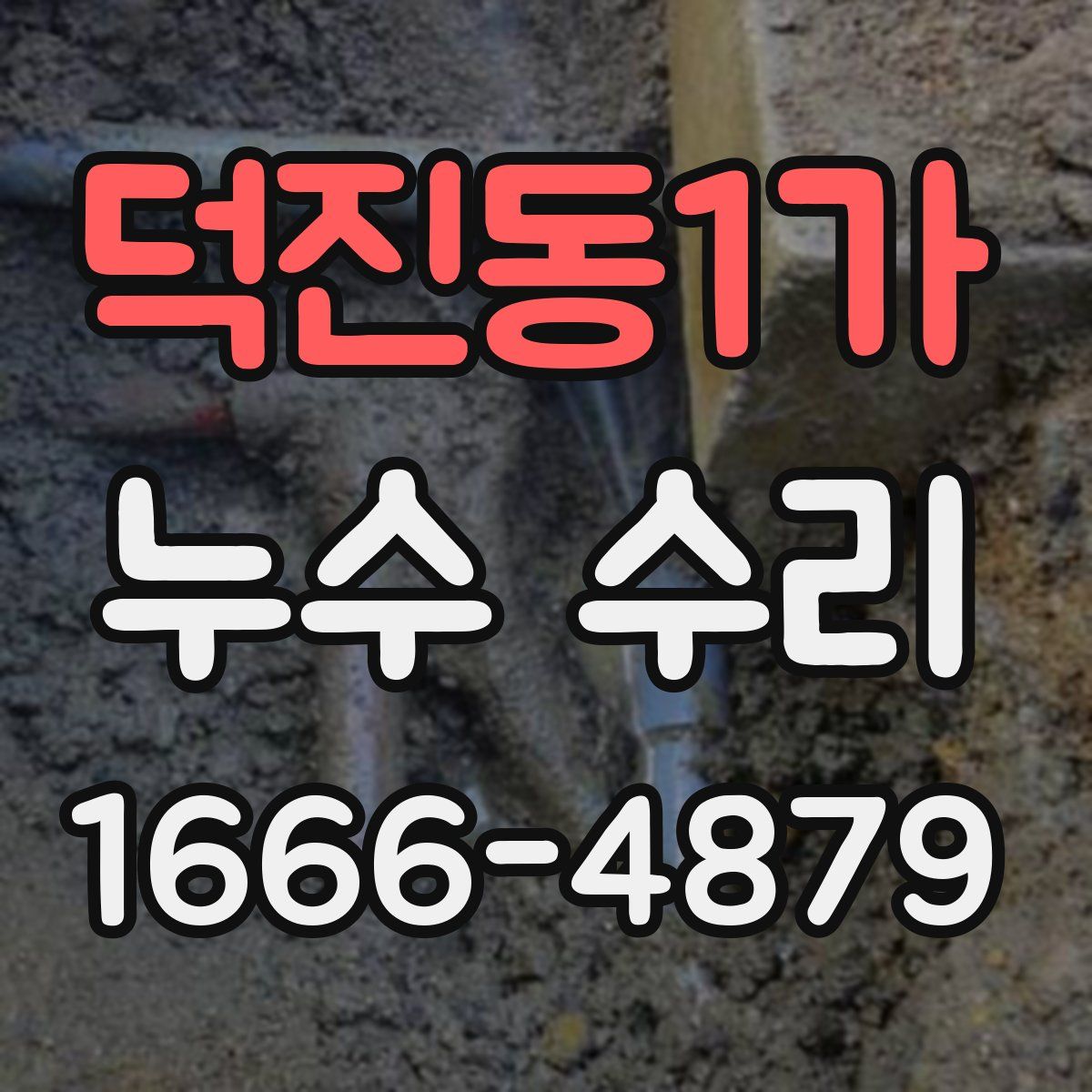 덕진동1가 누수 수리