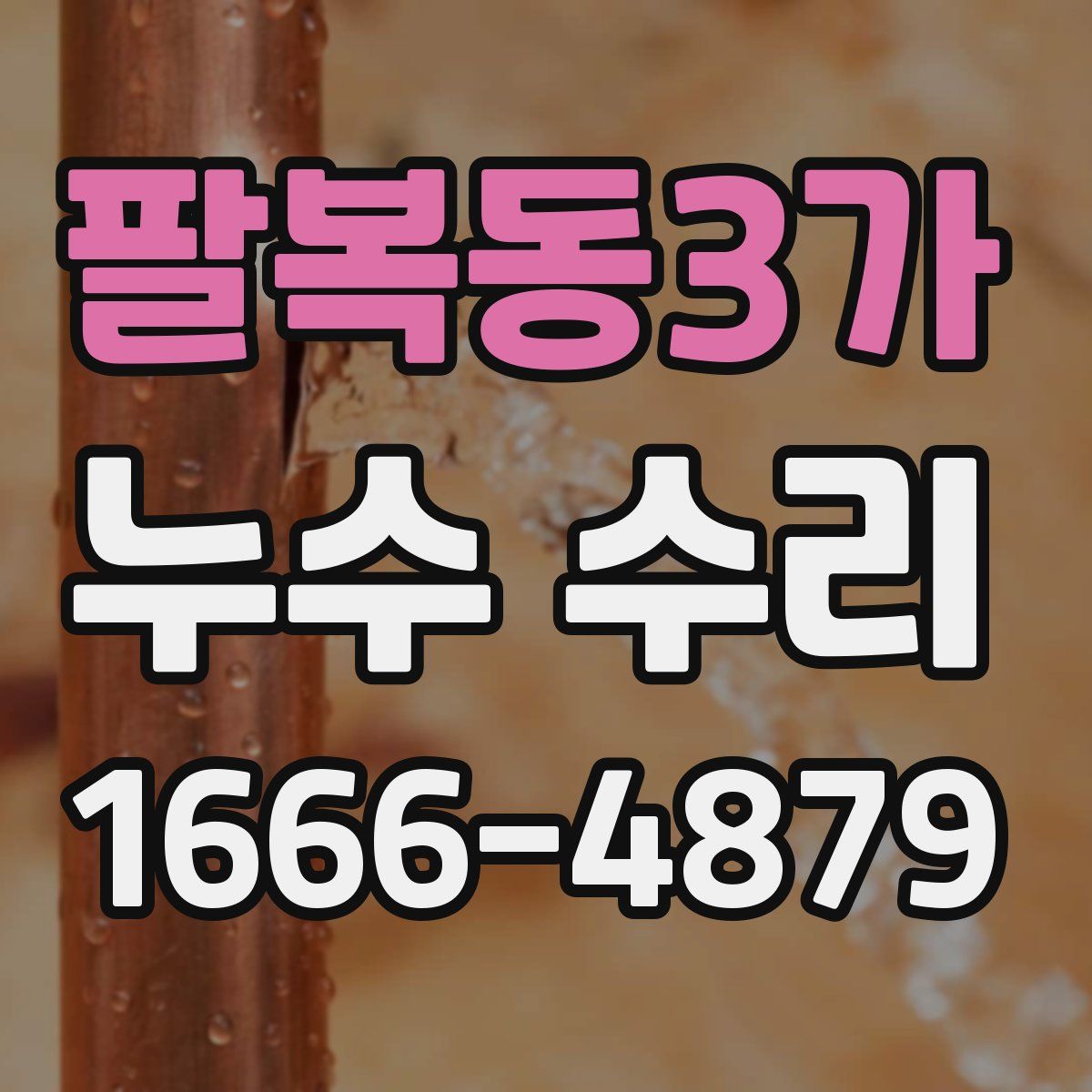 팔복동3가 누수 수리