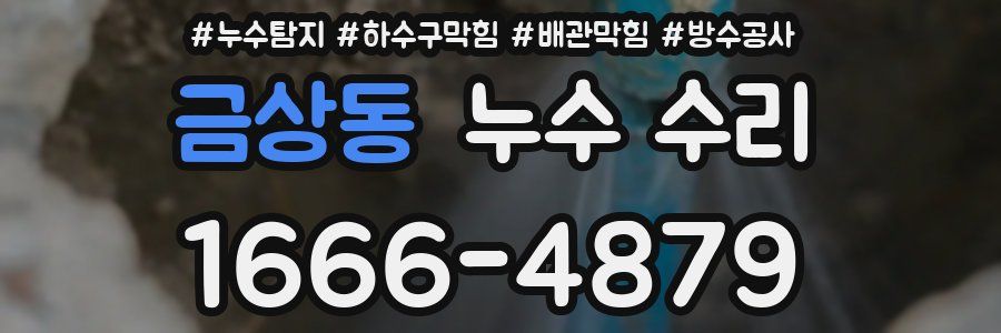 금상동 누수 수리