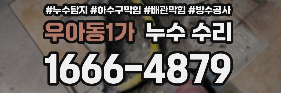 우아동1가 누수 수리
