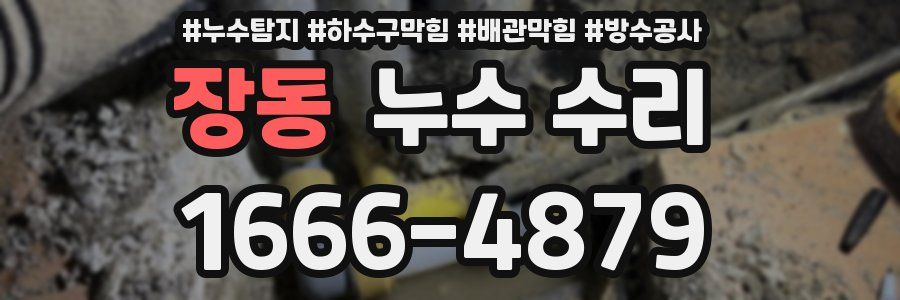 장동 누수 수리