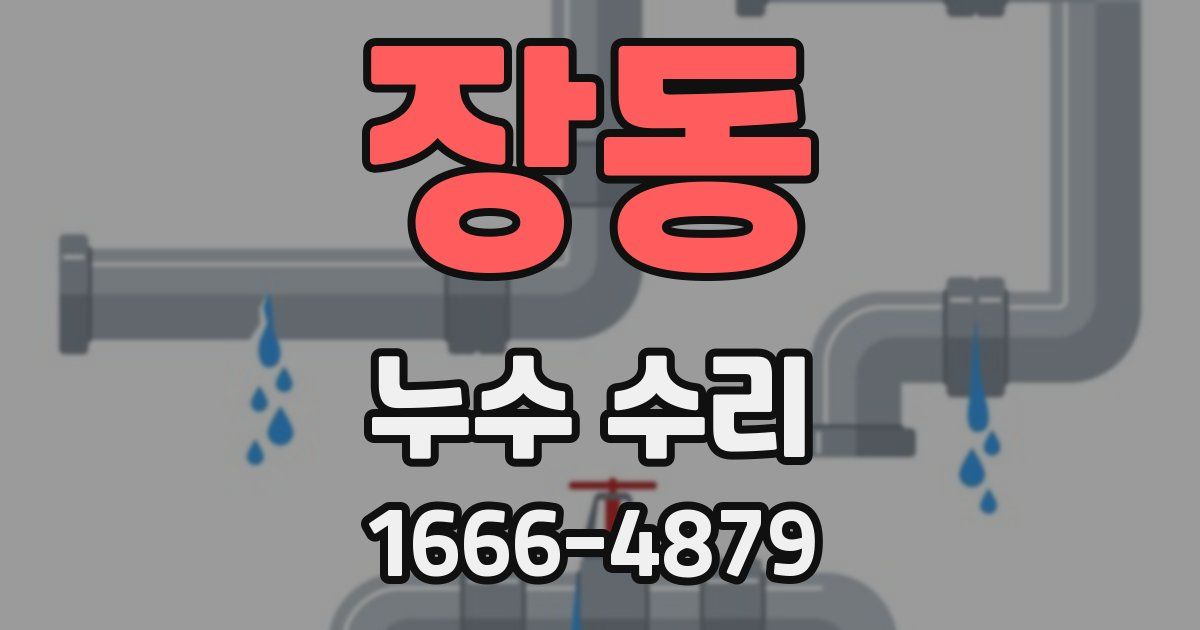 장동 누수 수리