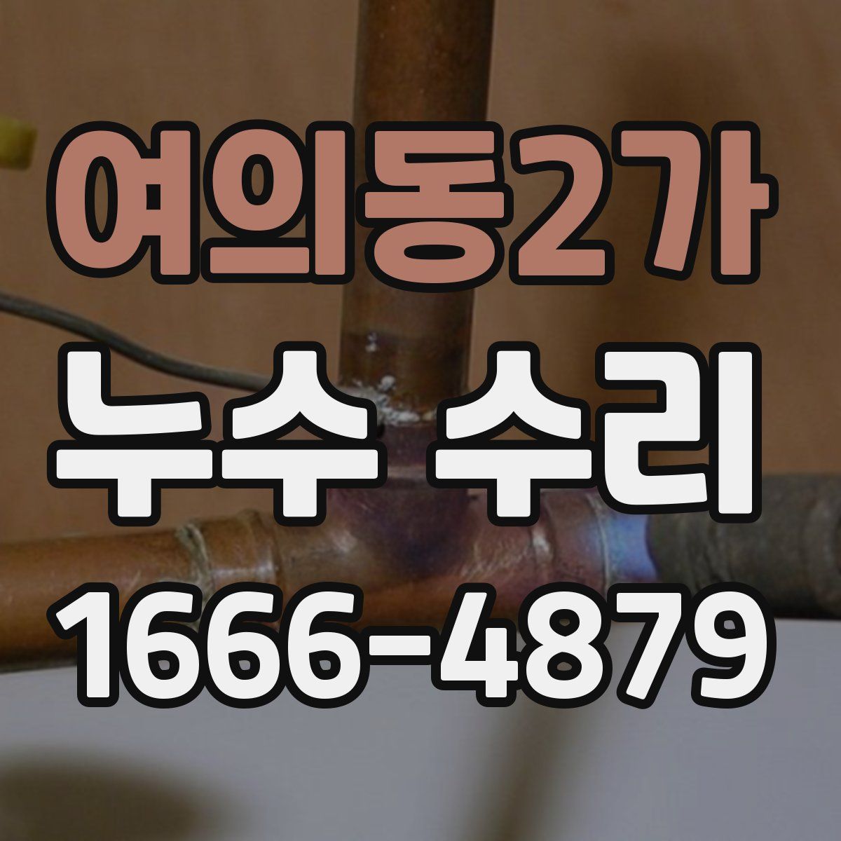 여의동2가 누수 수리