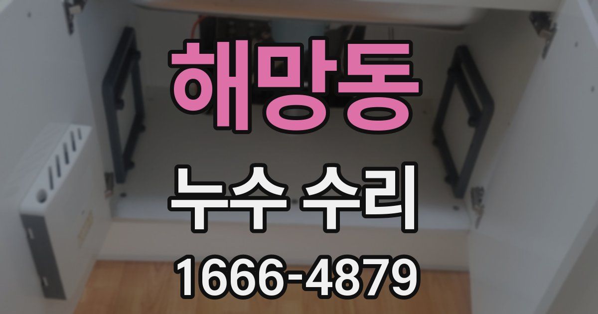 해망동 누수 수리