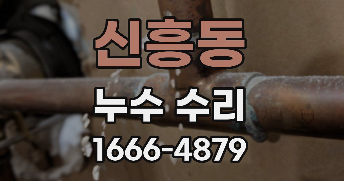 신흥동 누수 수리