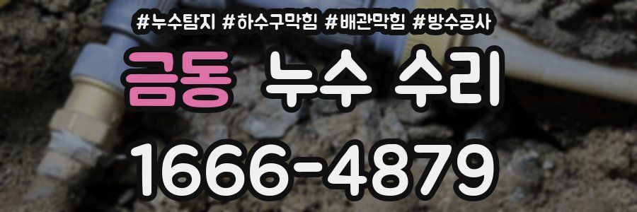 금동 누수 수리