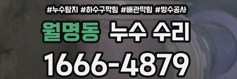 월명동 누수 수리
