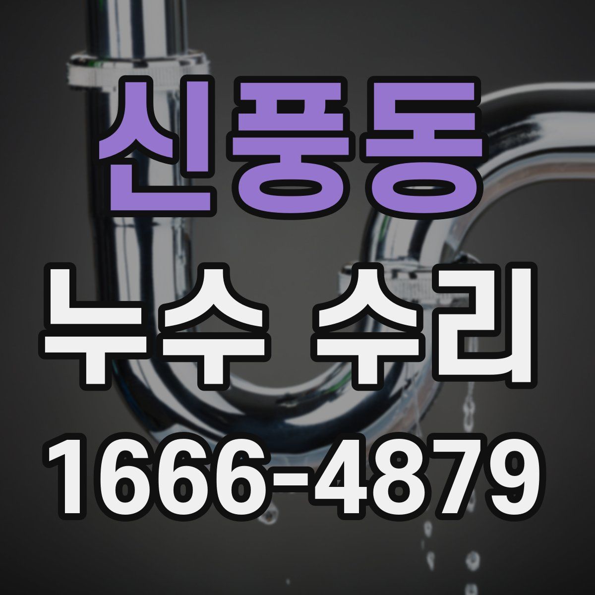 신풍동 누수 수리