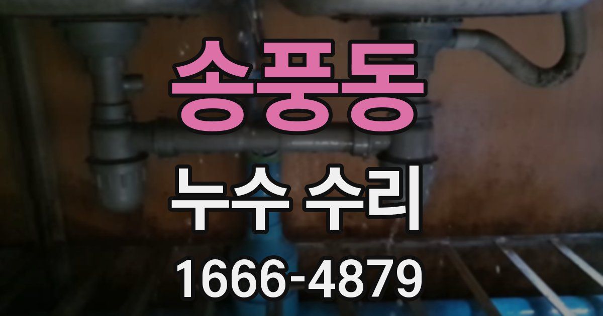 송풍동 누수 수리