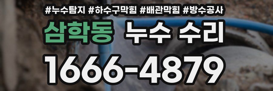 삼학동 누수 수리
