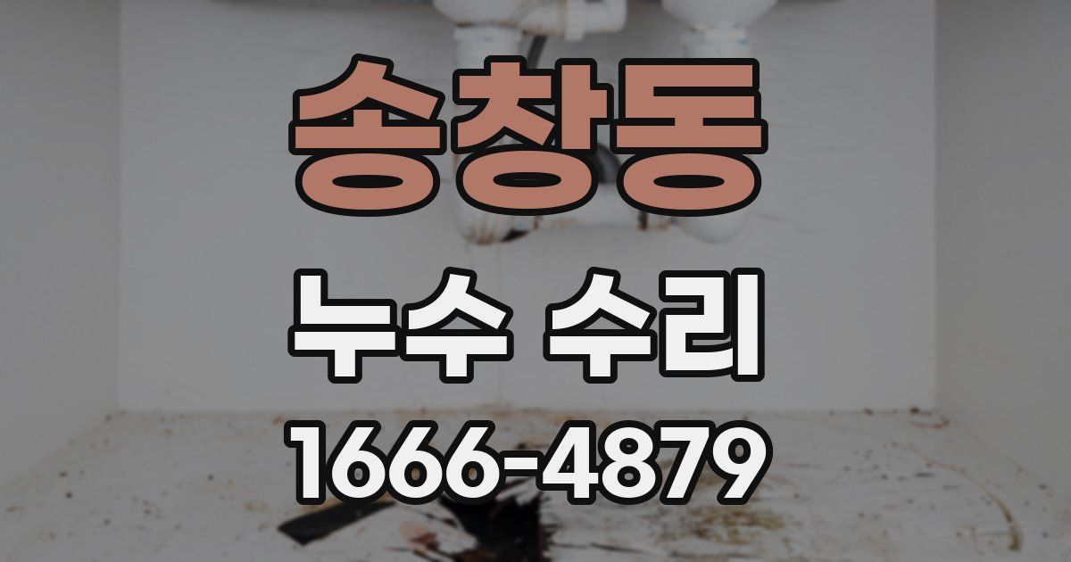 송창동 누수 수리