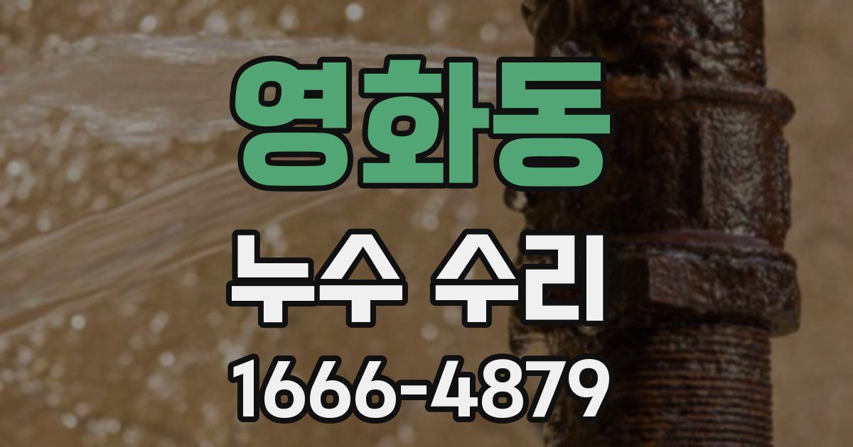 영화동 누수 수리