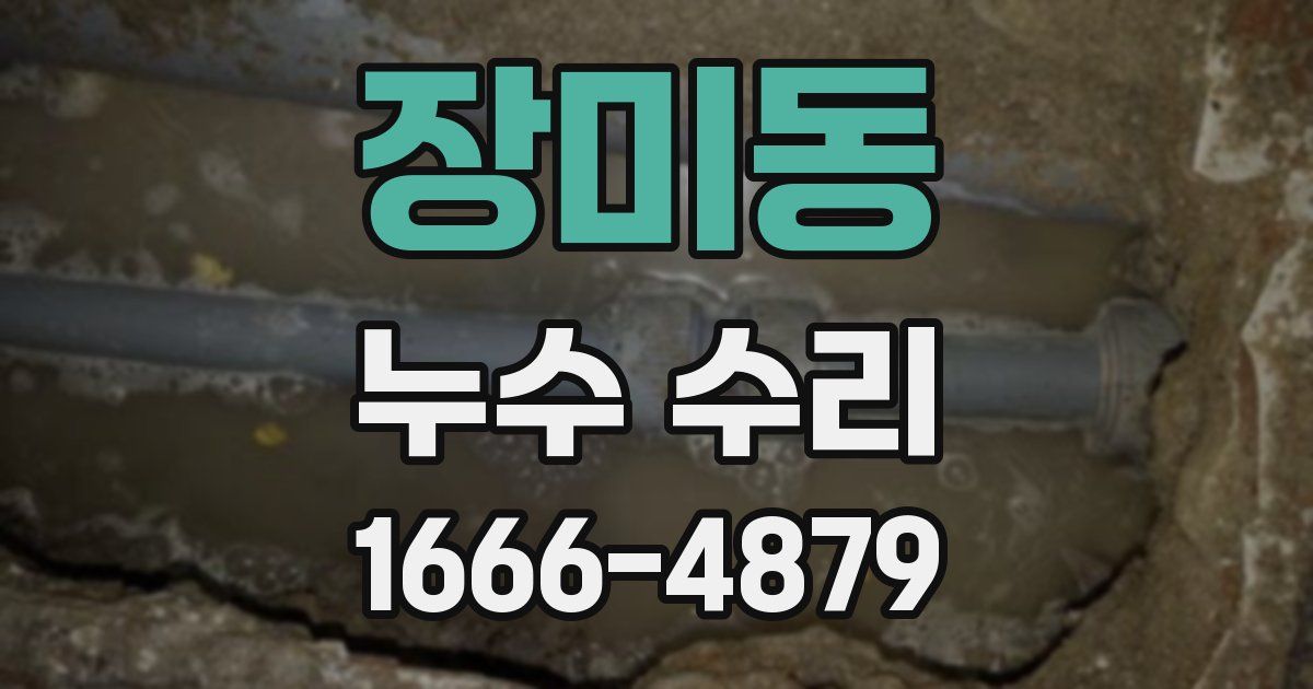 장미동 누수 수리