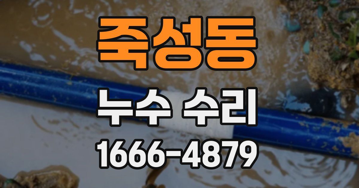 죽성동 누수 수리