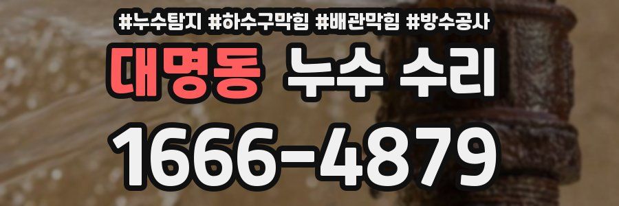 대명동 누수 수리