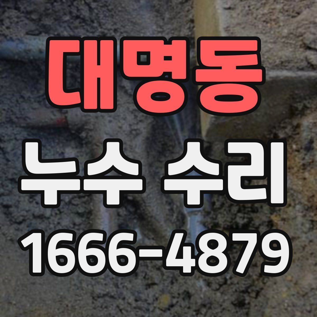 대명동 누수 수리