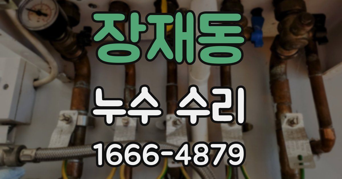 장재동 누수 수리