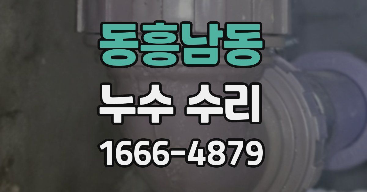 동흥남동 누수 수리