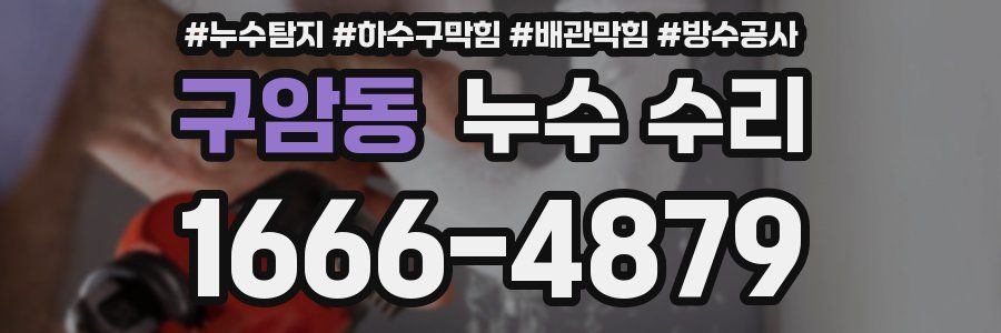 구암동 누수 수리