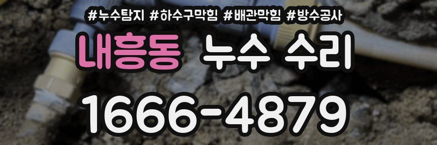 내흥동 누수 수리