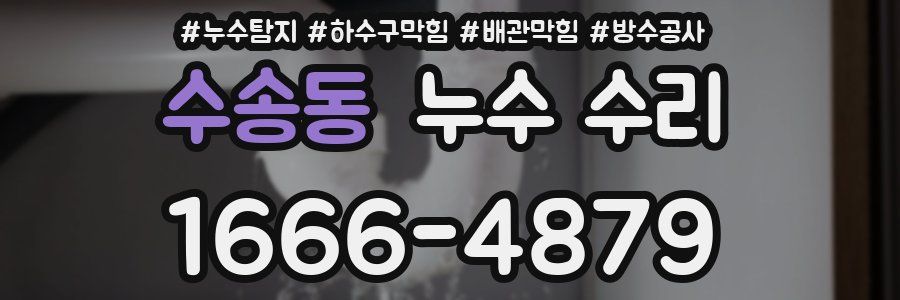 수송동 누수 수리